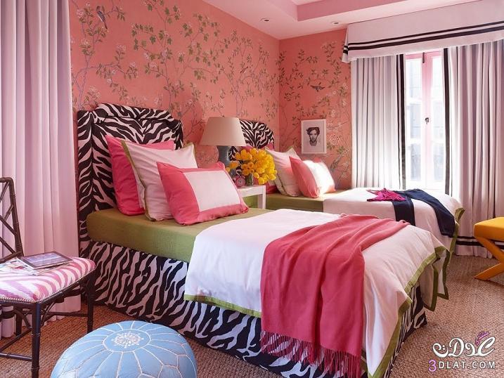 غرف نوم للبنوتات باللون البينك - غرف نوم للفتيات مودرن 2023 بالون البينك