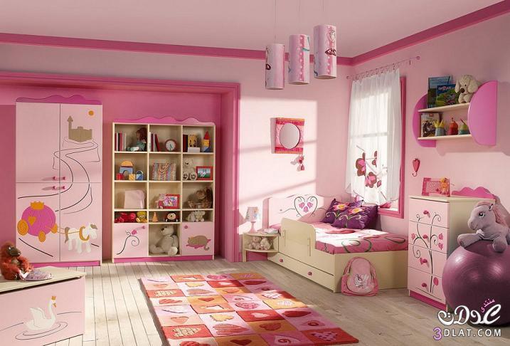 غرف نوم للبنوتات باللون البينك - غرف نوم للفتيات مودرن 2023 بالون البينك