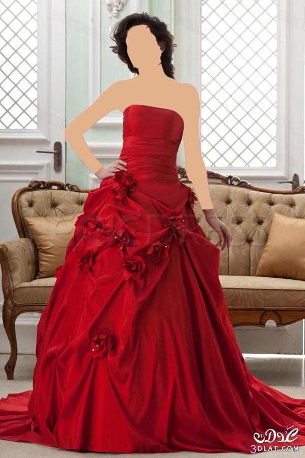 فستان الزواج 2022  ..... احمر