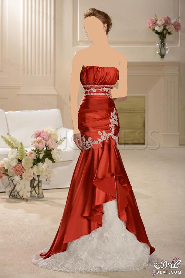 فستان الزواج 2022  ..... احمر