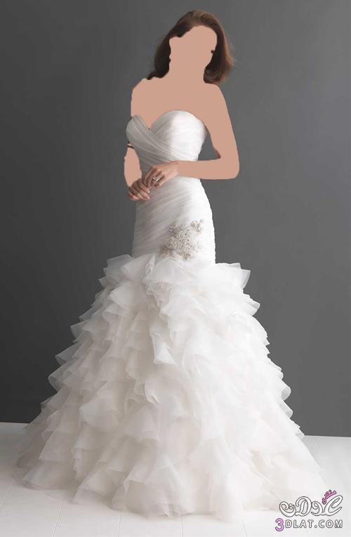 فستان زفاف رومانسي