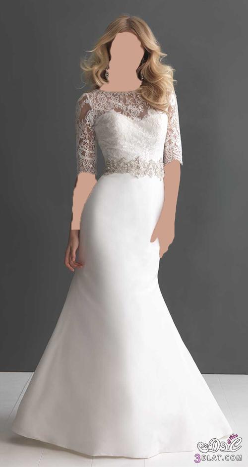 فستان زفاف رومانسي