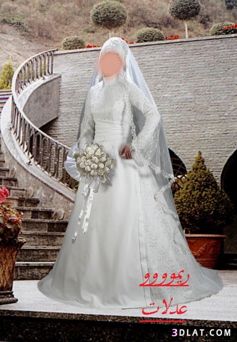 فساتين فرح محجبات2019,اجمل فساتين زفاف محجبه,فستان فرح العروس المحجبه