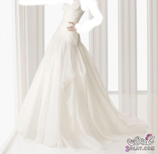 فستان زفاف بدون تطريز